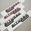 Logo TURBO 4MATIC Car Emblem Both Side Fender Badge Sticker For Mercedes Benz AMG X247 C117 W117 GLE53 GLA45 A45 A35 CLA35 CLA45