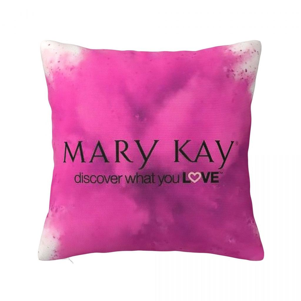 Mary Kay Cosmetics Square Pillowcase Cushion Cover Pillow Case Throw Pillow Cover for Home Sofa Living Room