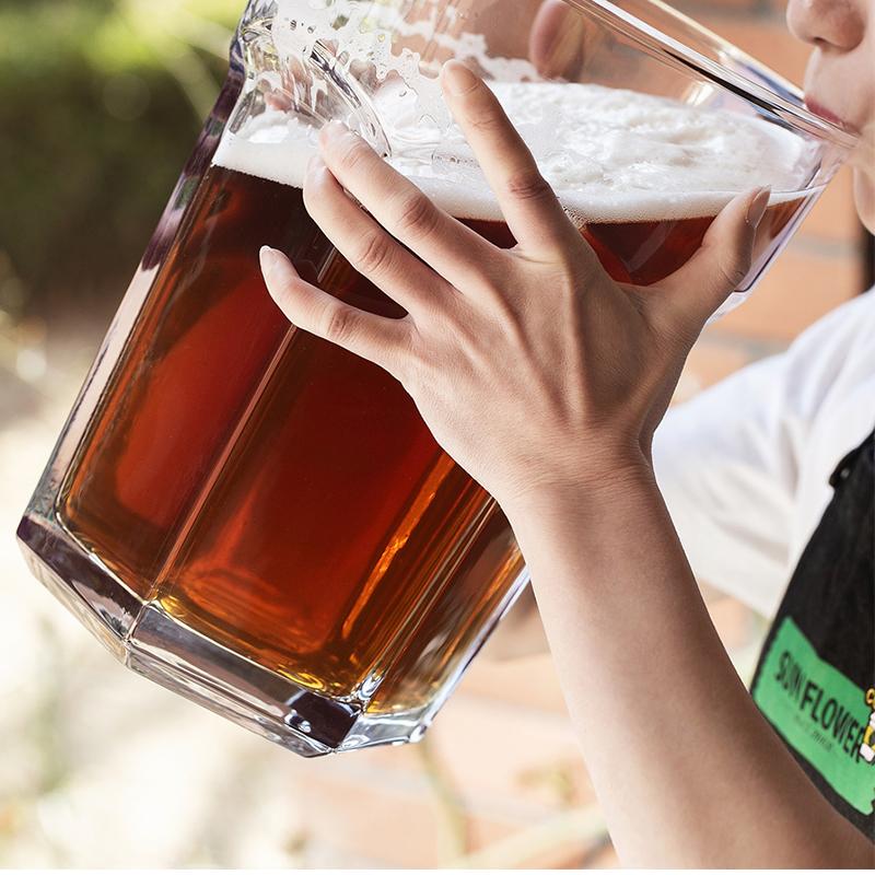 Obří sklenice na pivo Sklenice na víno Sklenice na whisky Párty Sklenice na pivo Jedinečný dárek na svatbu, Vánoce Pohár Sklenice na džus 142 Oz