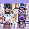 Chaveiro Monchhichi cravejado de cristais Chapéu de tricô Pingente de vison Prêmio de troca de arcade Presente