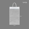 10pcs New Transparent Bouquet Gift Bag Party Supplies Decoration Flowers Wrapping Bag With Handle Birthday Gift Bag Gift