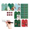 6pcs Christmas Card Set 6-Pattern Funny Christmas Card Greeting With Envelopes And Stickers For Giving Christmas Gift Cards