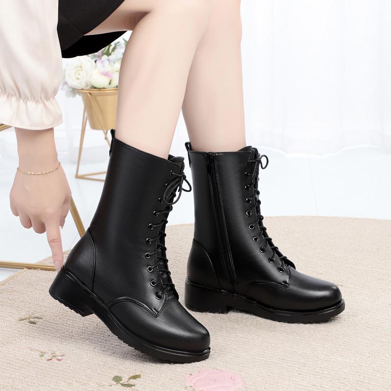 Fashion AIYUQI Women's Winter Shoes Genuine Leather Boots Women Large size 41 42 43 Casual Ankle Boots Non-slip Women Snow Boots