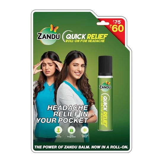 Zandu Quick Relief Roll-On 9ml - PACK OF 6 Spray