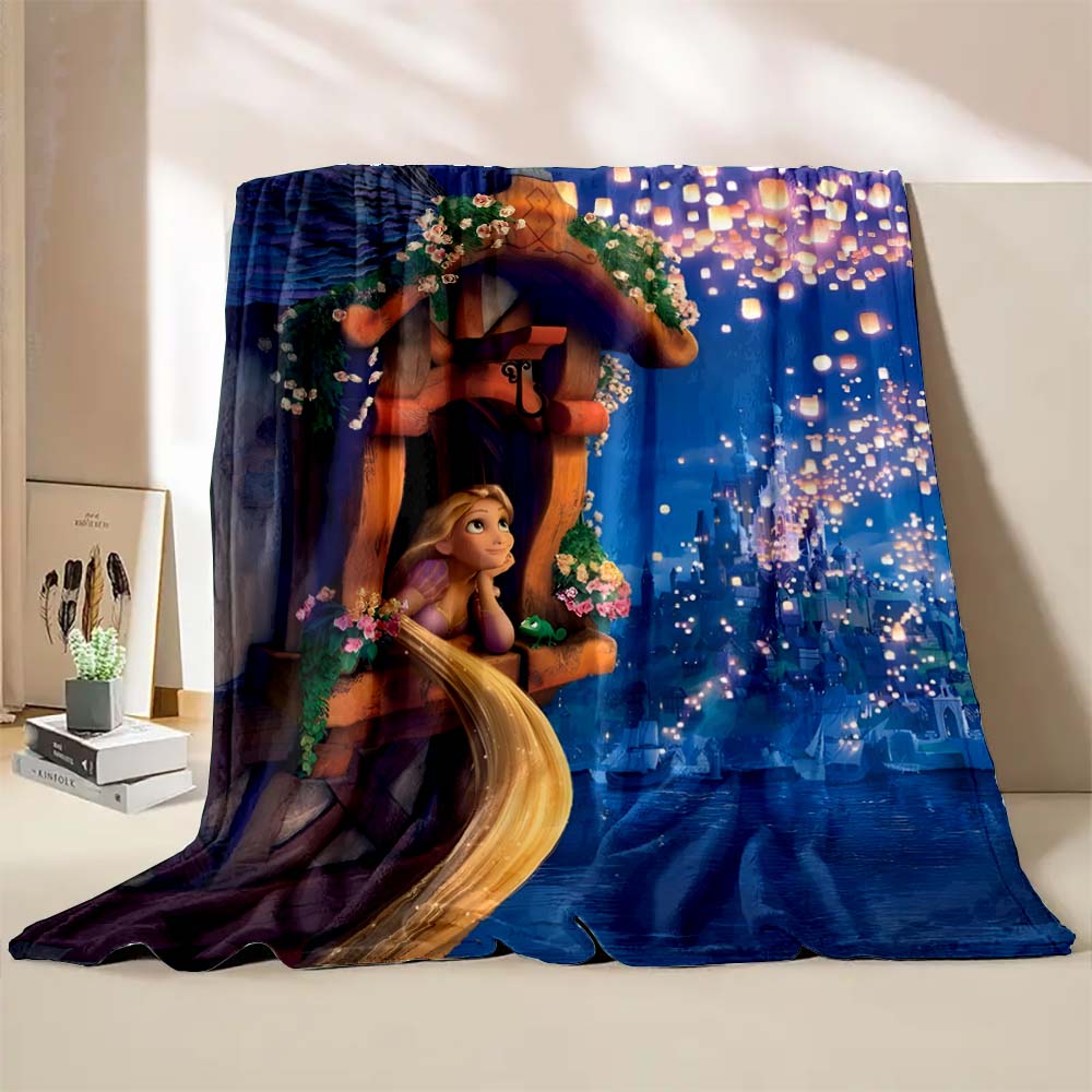 3D Princess Rapunzel Printing Blanket Kinds Adult Blanket Soft and Warm Bedding for Bed Sofa Travel Cover Blanket Holiday Gifts
