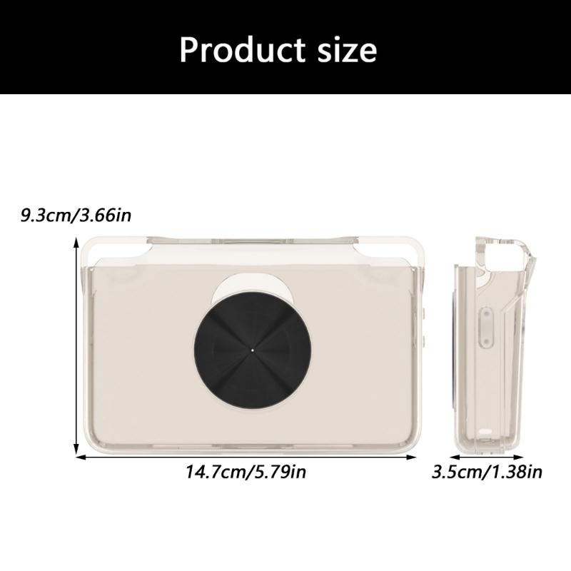 Transparent Protector Cover for Retroid Pocket Flip 2 Waterproof Scratchproof Shell Console TPU Case Gamepad Skin Sleeve