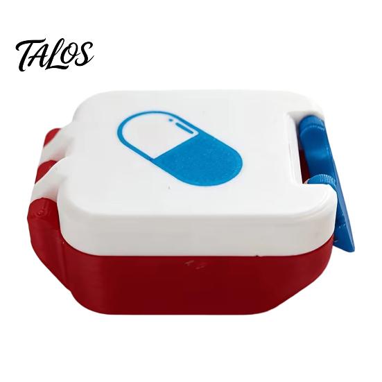 Portable Pill Organizer Box, Small Travel Medicine Organizer, Moisture-proof Moisture Proof Case Pocket Tablet Case, for Daily Health Supplements