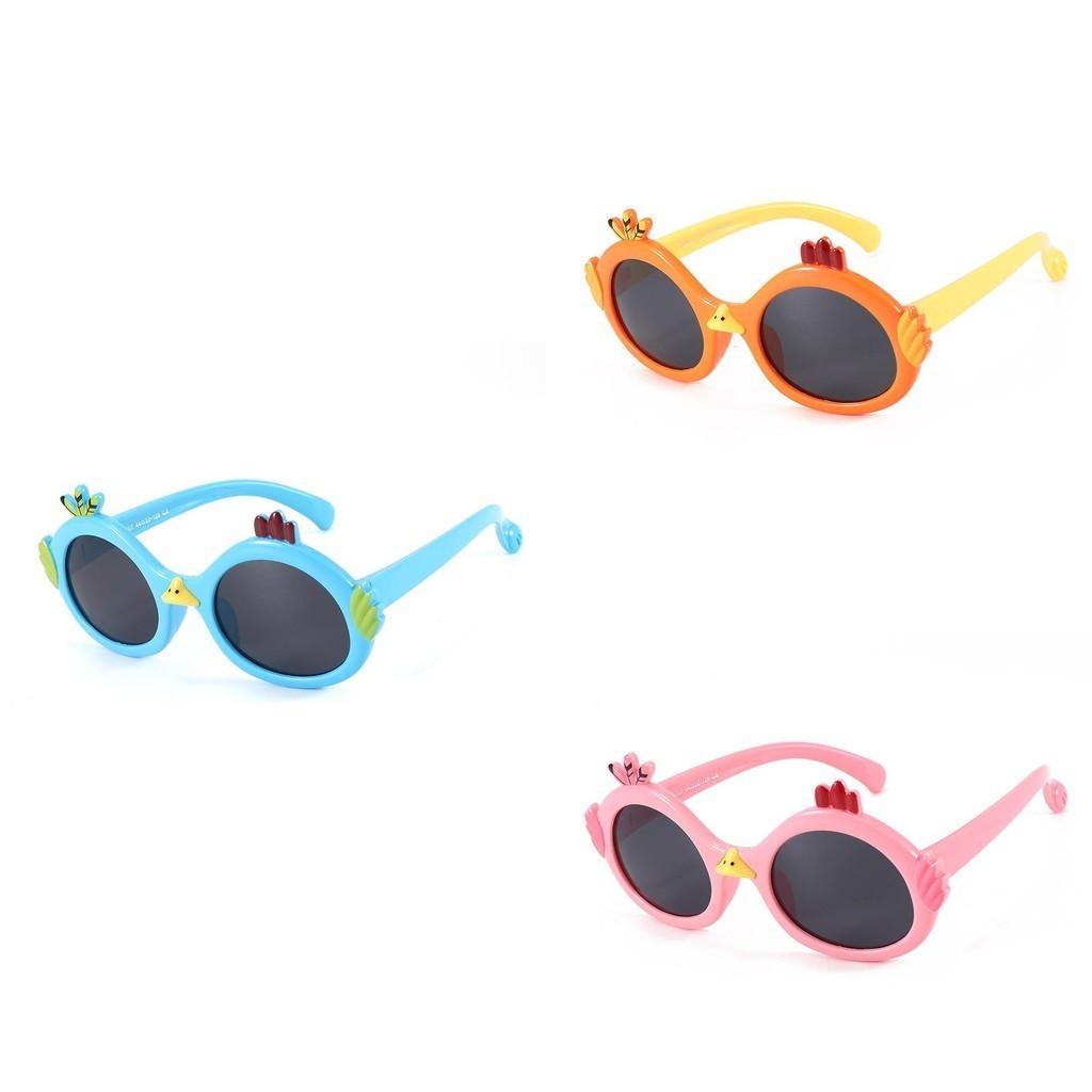 Fashionable Polarized Childrens Sunglasses Cartoon Chick Style Protection Uv