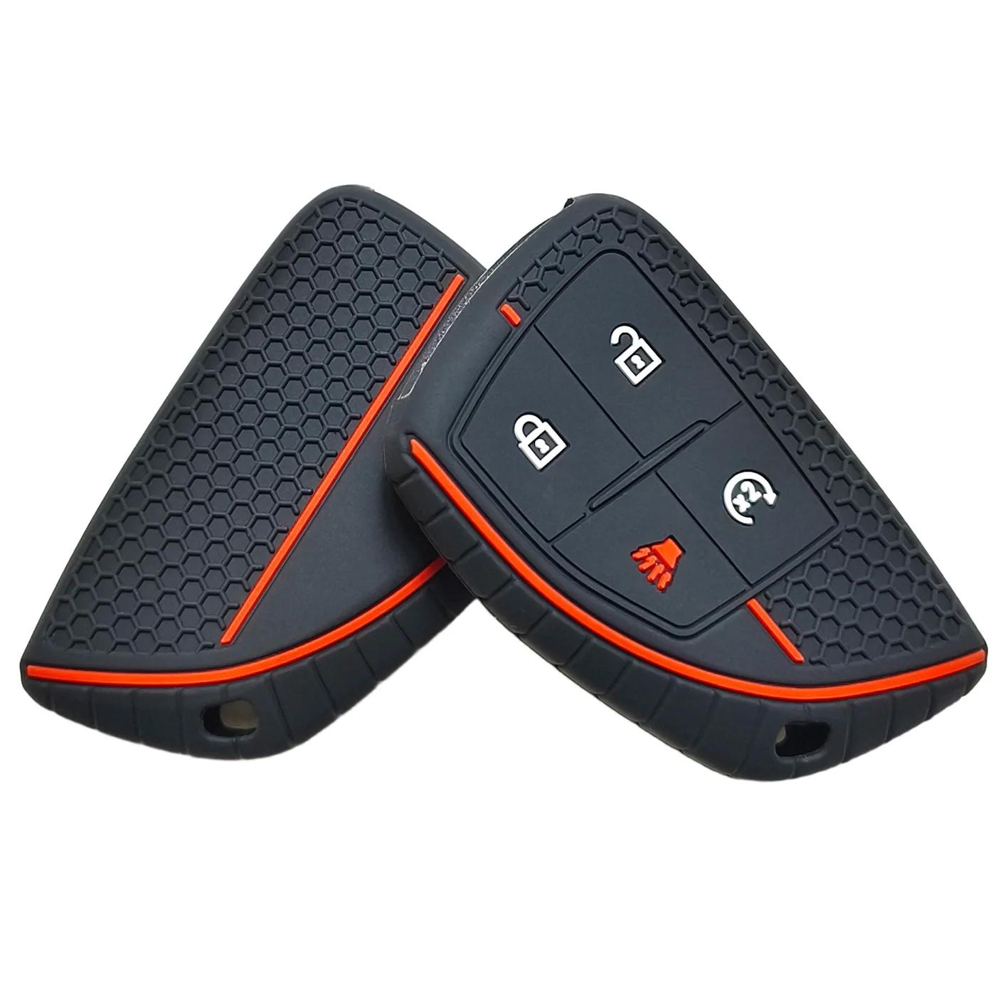 

Silicone Car Key Case for Chevrolet Colorado Tahoe Silverado GMC Canyon Sierra 1500 2500HD 3500HD Buick Enclave GL8 LaCrosse чорний