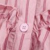 TAOP&ZA Women's Ruffle Stripe Layered Shirt - Spring 2026 Arrival