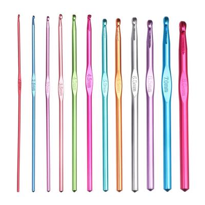 Colorful Household Handmade Aluminum Sewing Accessories Crochet Needles Knitting Crochet Knitting Needle