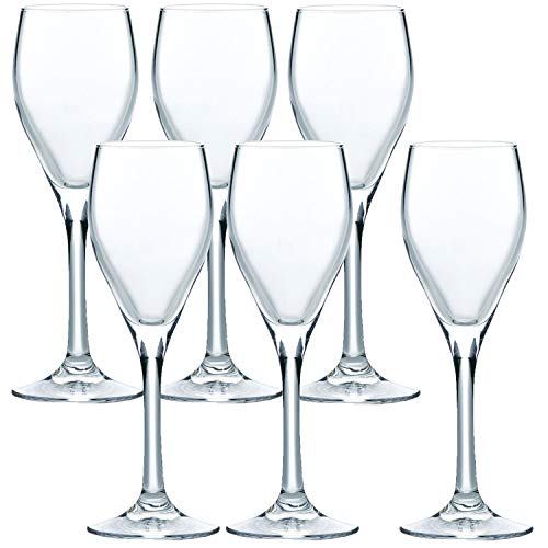Toyo Sasaki Glass Champagne Glasses, HS Champagne Glasses, Vintage Champagne, 140ml, Set of 6, Made In Japan, Dishwasher Safe, Break-Resistant, Champa