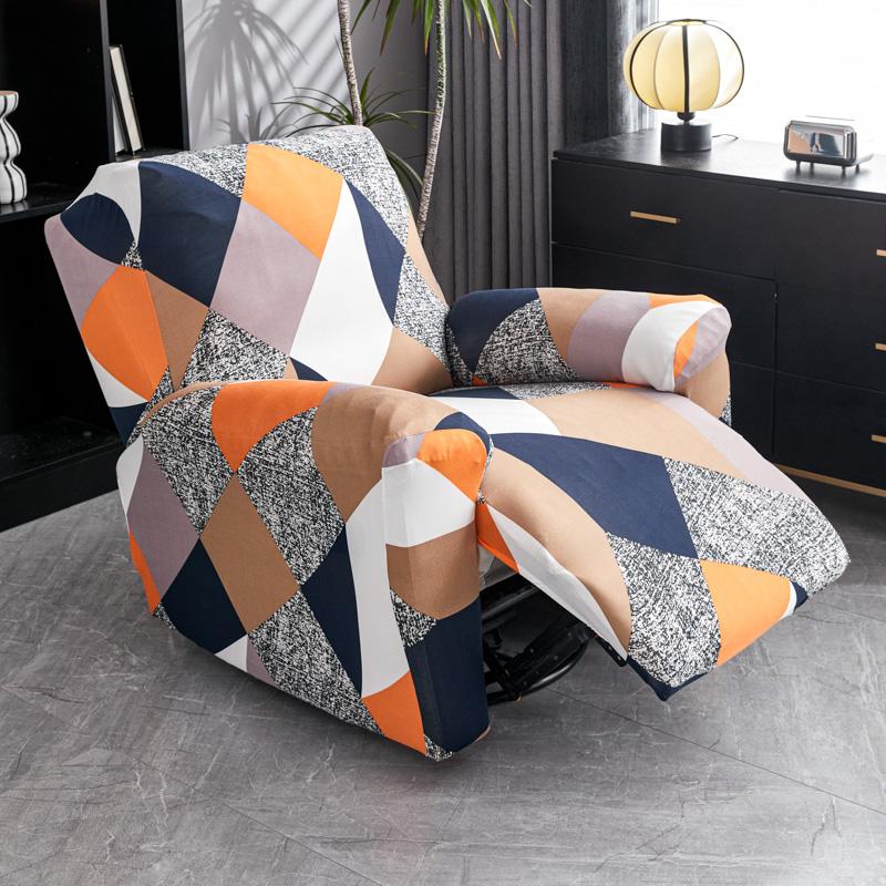 1 Stück Stretch Geometrischer Relaxsessel Sofabezug Geteilter Sessel Überwürfe All-Inclusive Einzelsofabezug für Wohnzimmer 1-Sitzer