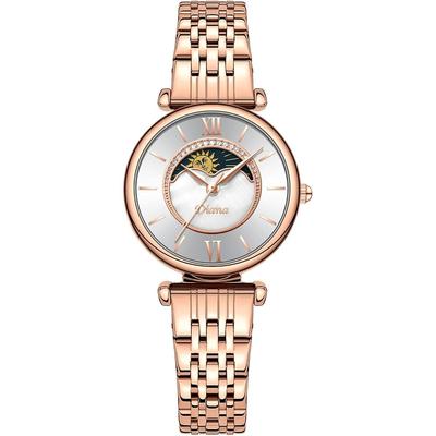 Diana Analog Waterproof Women's Watch Rose Gold Simple Cute Japanese Movement