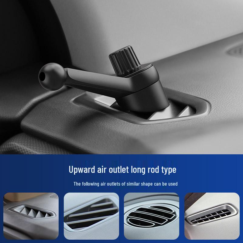 Car Phone Holder Base: Non-Obstructive Side Vent Mount for In-Car Navigation