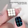 Nail Art Rubik'S Cube Magnet, Chessboard Starlight Multifunctional Small Square Cat'S Eye Powerful Magnet Tool