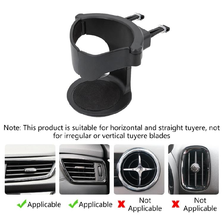 Universal Car Drink Cup Holder Air Vent Outlet Stand Water Bottle Mount Bracket