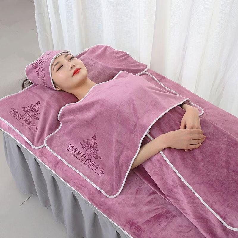 Absorbent Polyester Beauty Salon Bath Wrap 80x140cm Bath Skirt фиолетовый