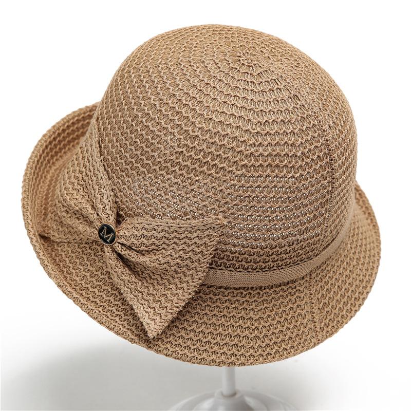 Top Hat Women'S Spring Summer Breathable Versatile Sun Hat Sun Protection Elegant Mother Hat Outdoor Travel Cool Hat