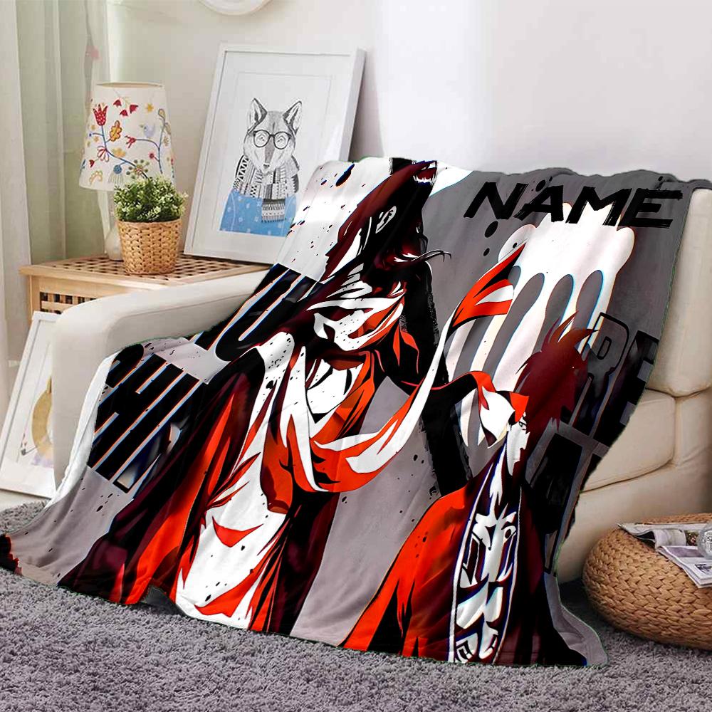 Customiz Name Personality Byakuya Kuchiki (2) Blanket Soft &Warm Sofa Office Bed Travel Lunch Break Blanket, Gift Suitable for All Seasons