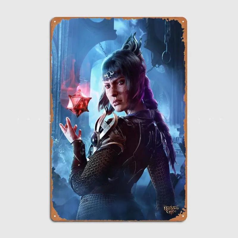 D-Dungeons And Dragons Posters Bedroom Decoration Game Signs Wall Art Vintage Metal Tin Sign for Gamer Room Wall Decoration Home