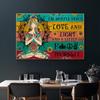 Ich bin meistens Frieden Liebe und Licht Leinwandmalerei Yoga Meditation Wandkunst Bilder Poster und Drucke für Wohnzimmer Heimdeko