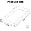 Perfume Display Makeup Organizer Fan-shaped Scalloped Edge Premium Acrylic Smooth Edges Scratch-resistant Finish