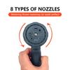 Multiple Interfaces Spray Lawn Watering Multi-Function Car Wash High Pressure Durable Hand-Held Tool Hose Sprinkle Nozzle Garden