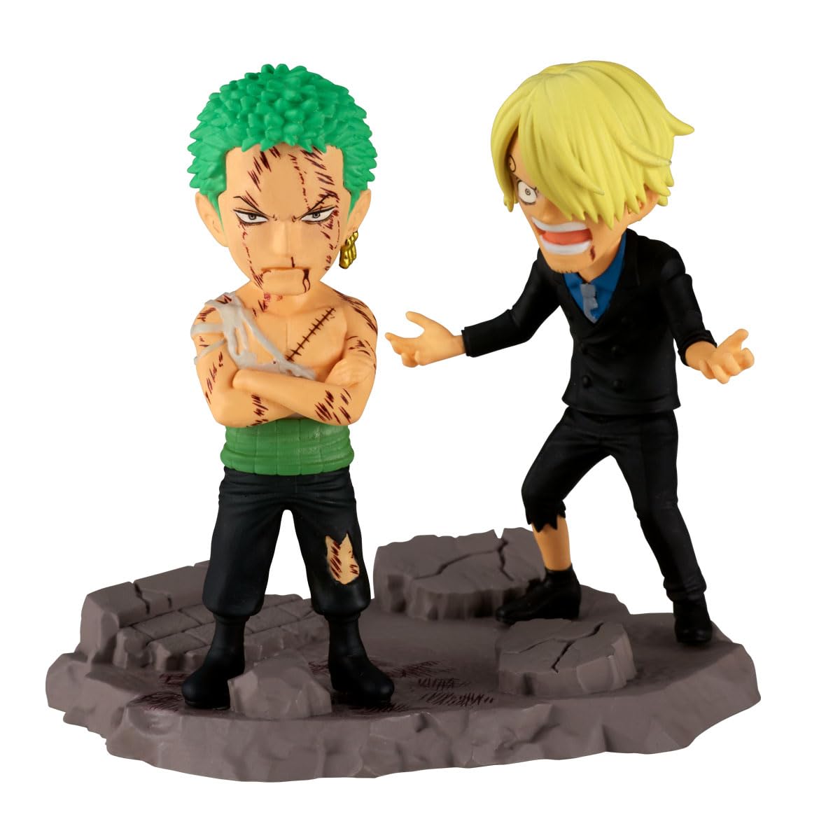 Banpresto One Piece Log Story Roronoa Zoro Absolutely World Collectable Figure - - - & Sanji Nothing!