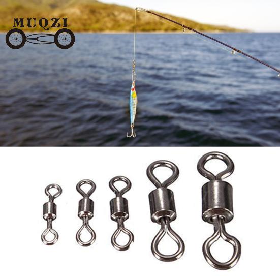 

100Pcs Рыбалка Поворотный тяжелый подшипник Качение Медный сплав Практичные рыболовные крючки