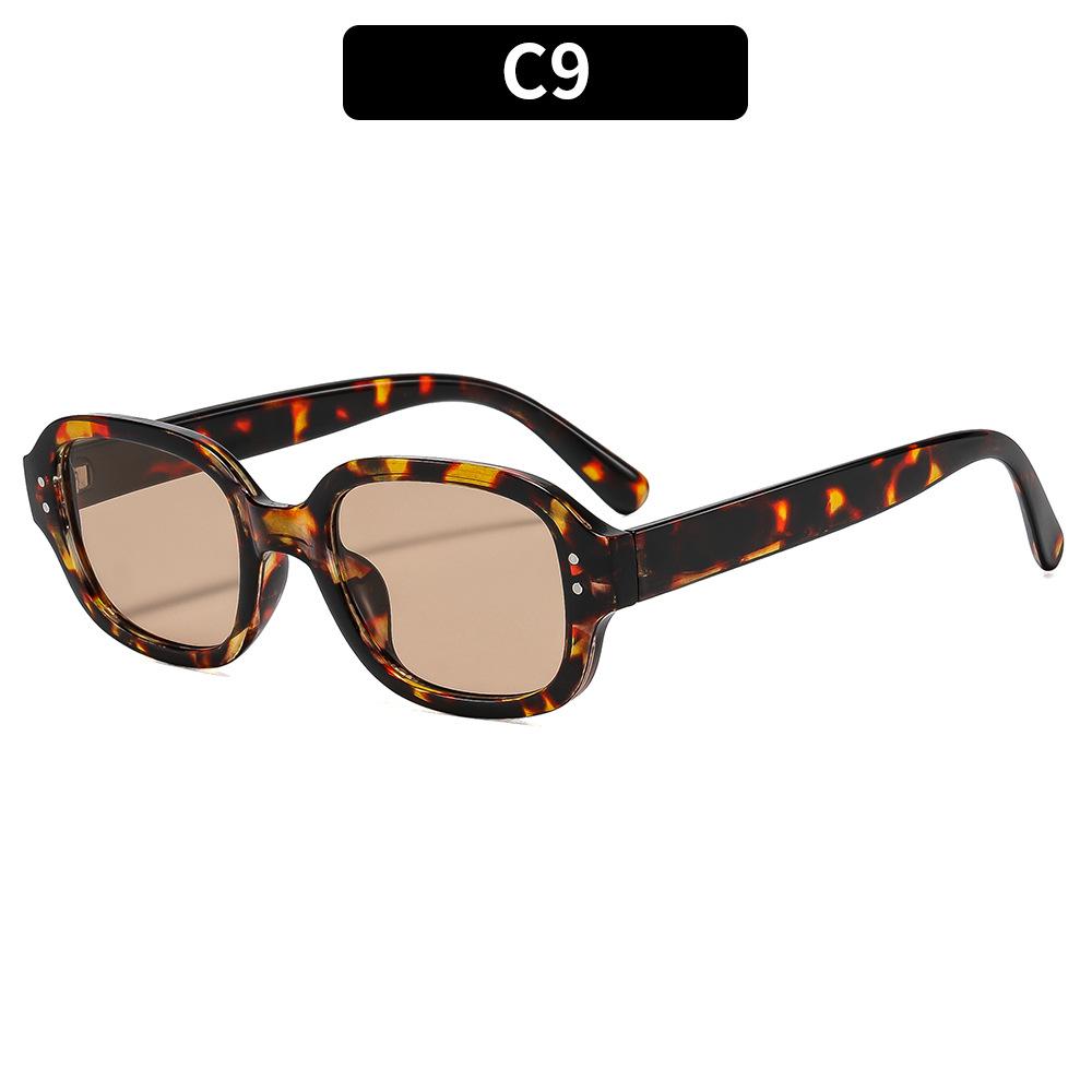 Trendy Vintage Design Women's Sunglasses UV400 Rectangle Frame Hot Selling Fashionable Brand Sun Glasses