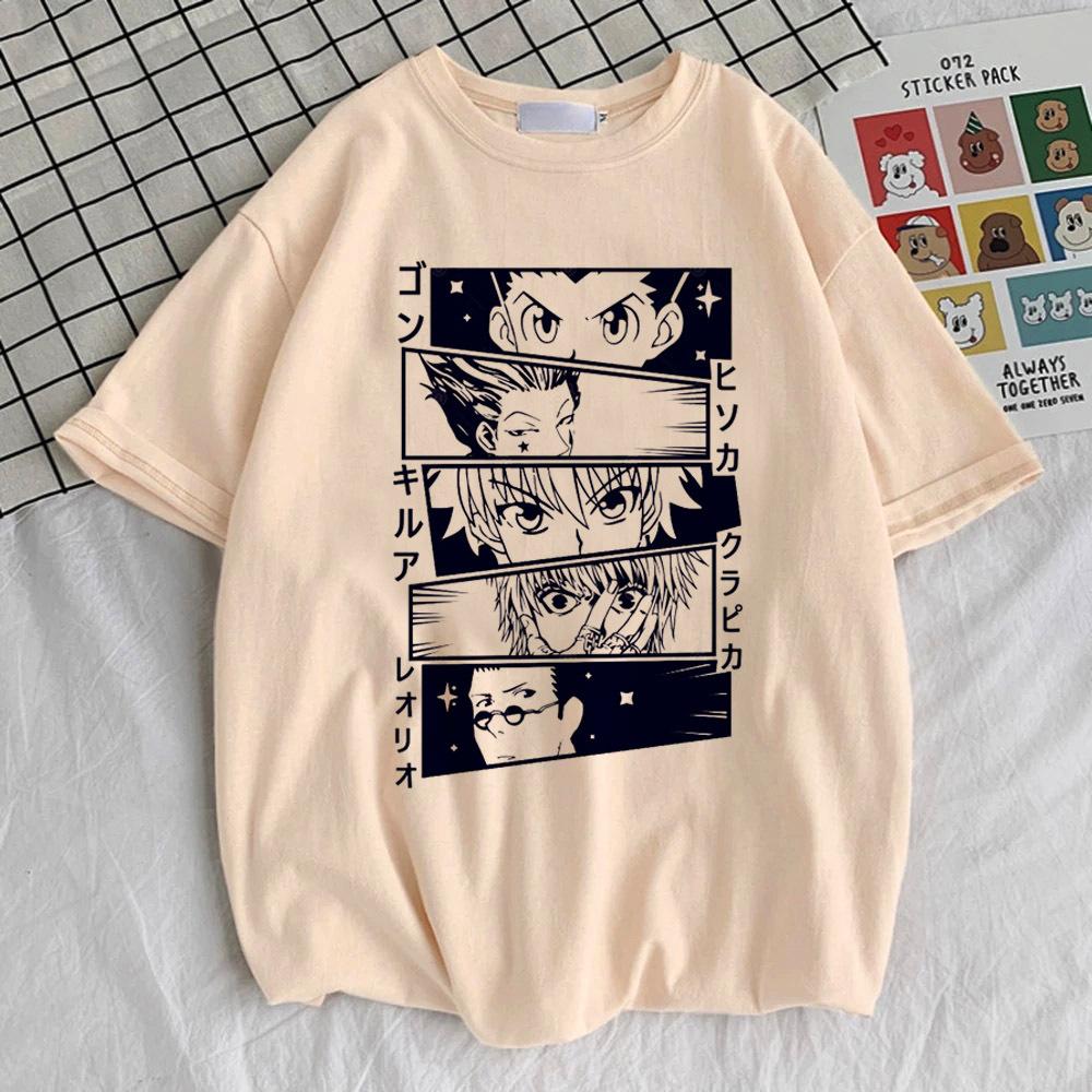 Hunter x Hunter Killua Zoldyck Hisoka Kurapika Gon top tees female Colorful Grunge top tees Trendy harajuku korean clothes