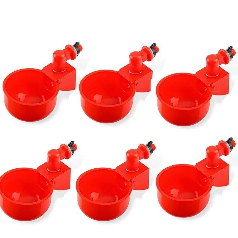 Chicken Drinking Cup Automatic Drinker Chicken Feeder Plastic Poultry Waterer Drinking Water Feeder for Chicks Duck Goose Quail
