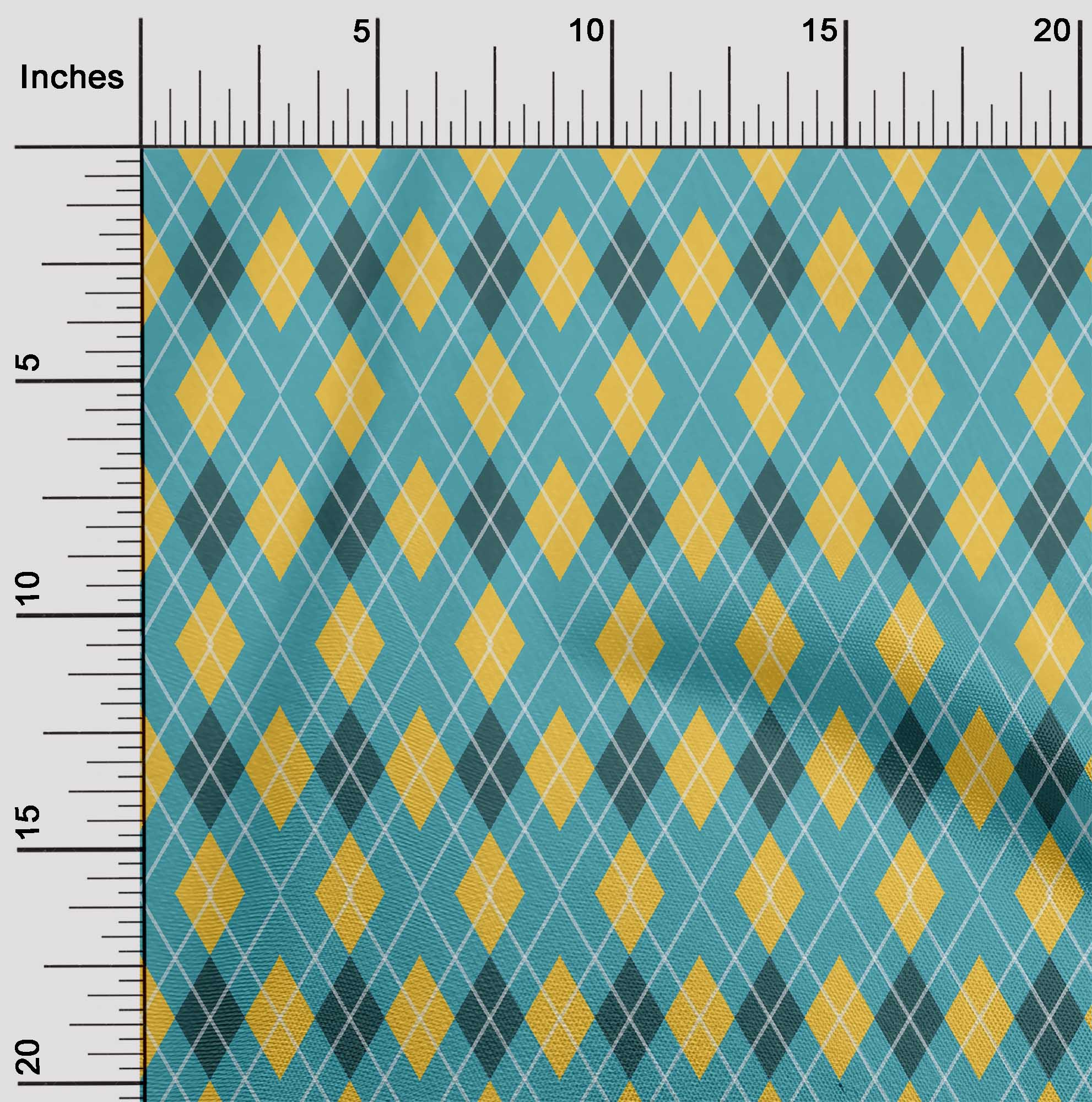 

oneOone Cotton Flex Chocolate Brown Fabric Argyle Check Fabric For Sewing Printed Craft Fabric By The Yard 40 Inches 42 Inch Wide - Viscose Chiffon чирок синього кольору
