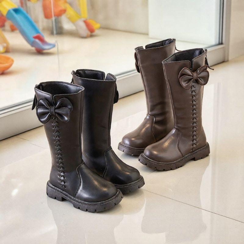 Girls' Cotton Over-the-Knee High-Top Fashion Boots for Performances and Princess Wear
