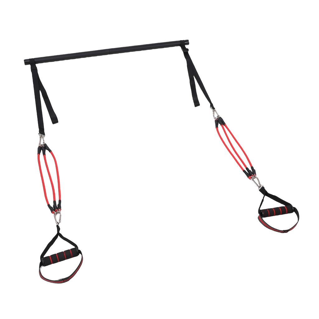 Pilates Bar Kit with Fitness Bands Latex Pilates Workout Equipment for Legs Hip Waist Arm Exercise Women and Men