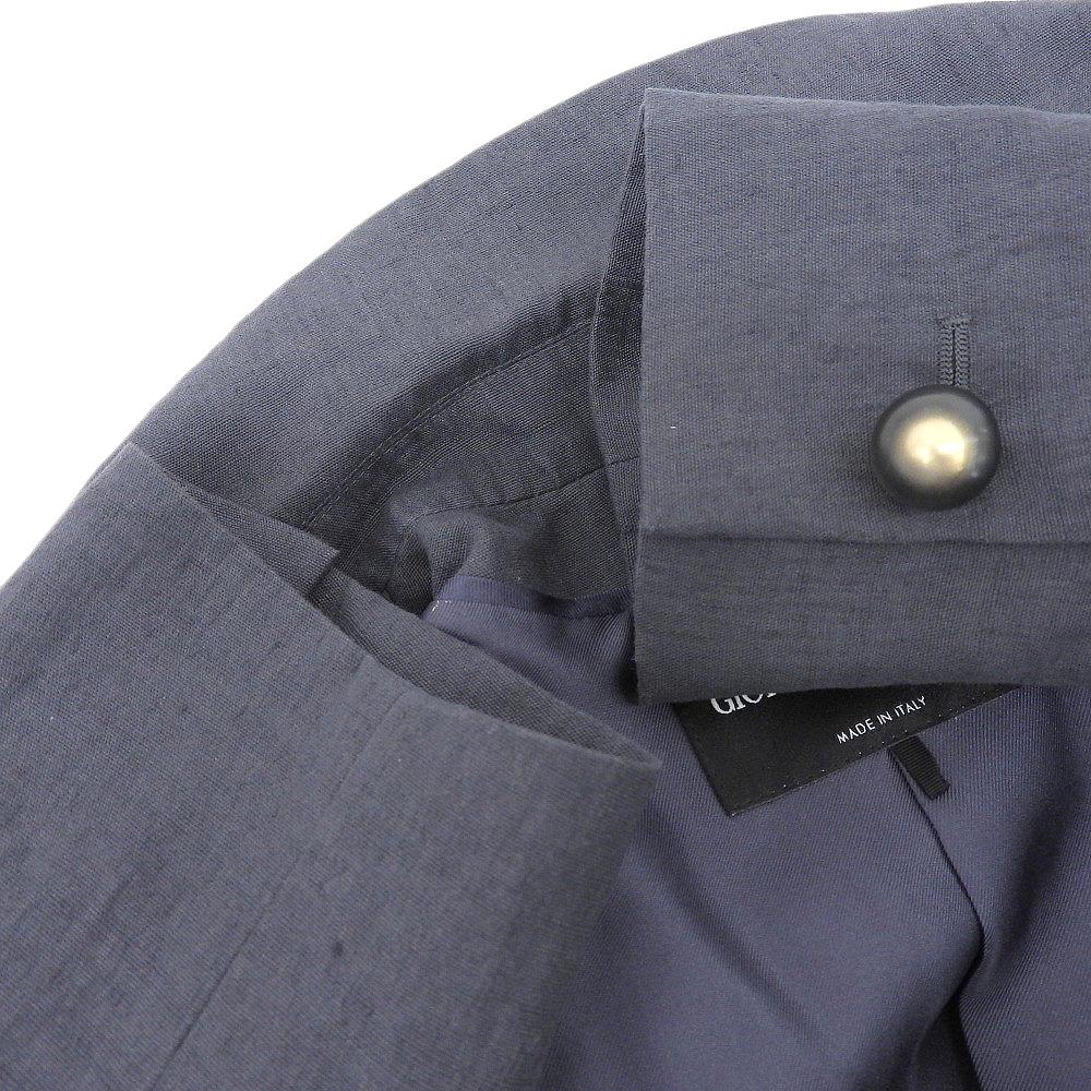 GIORGIO ARMANI In good condition, linen 6B double-breasted jacket for women, blue-gray, size 36, 3SHGG0YE, T036J, 22 years old Jacket 36 Blue grayUsed