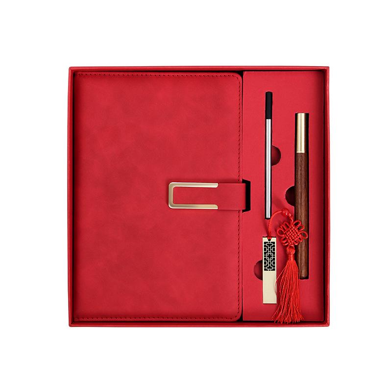 Custom Logo A5 Business Diary Gift Set: Employee Souvenir Notebook in Gift Box