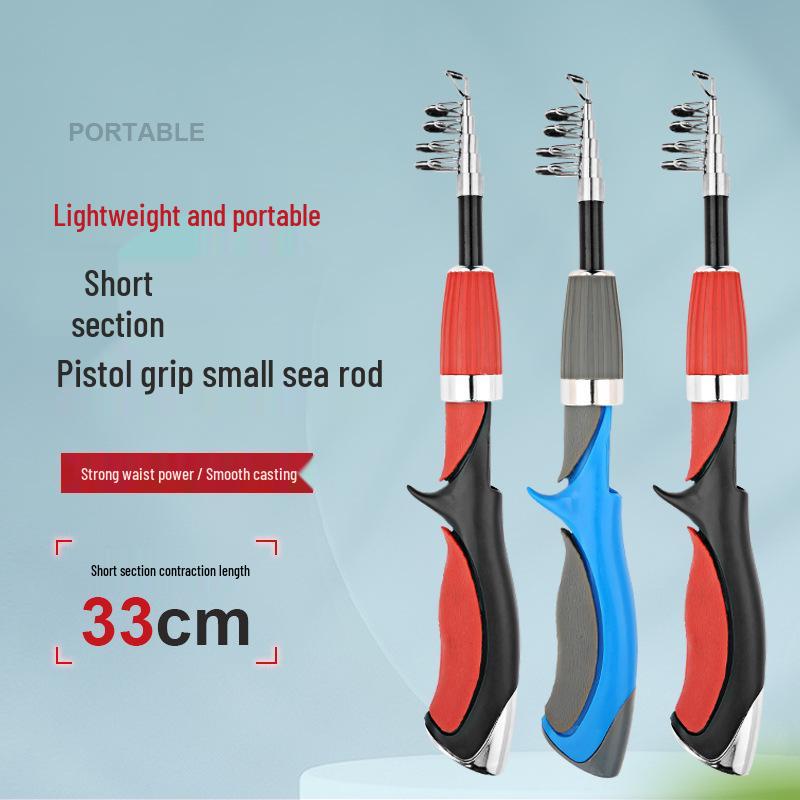 Cross-Border Fiberglass Mini Sea Casting Rod for Shore & Raft Fishing