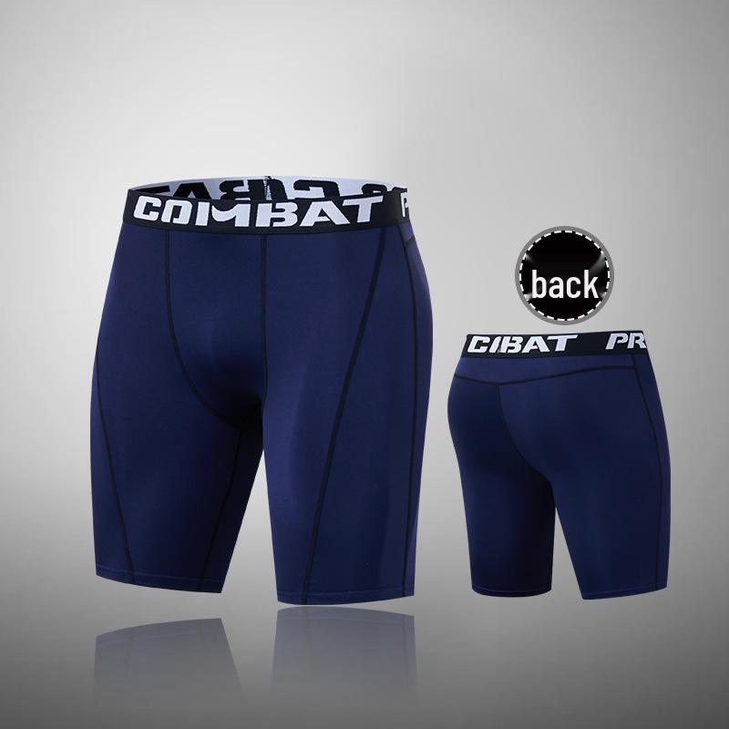 Men's High-Elastic Compression Sports Leggings: Quick-Dry, Long Pants for Running, Basketball & Fitness.