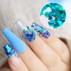 12 Colors/Set Nail Sticker Decor Sparkly Alphabet Small Laser Glitter Nail Sequin DIY Letter Nail Art Decorations Accessories