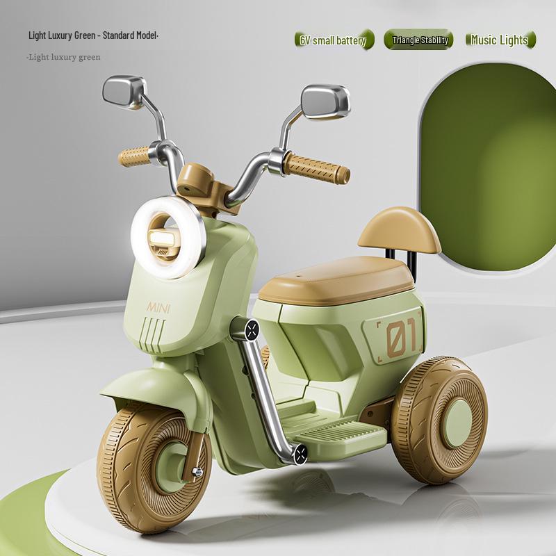 

Детский электрический трехколесный велосипед на аккумуляторе: Игрушечный автомобиль с пультом управления для мальчиков и девочек