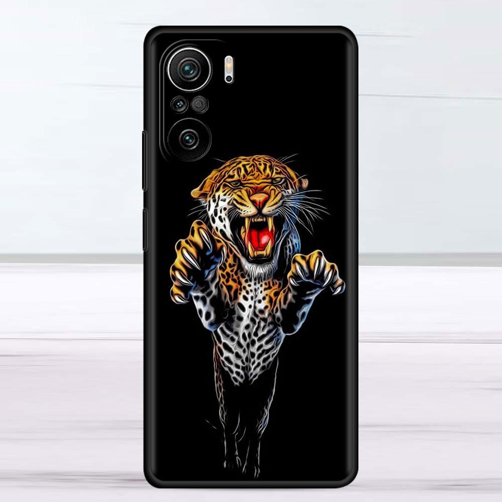 Case For Xiaomi Redmi Note 11 9S 10 9 8 7 9A 9C 9i K40 8T 10C 9T K50 Silicone Phone Shell Tiger Animal