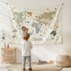 World Map Tapestry Kids Room Decor Playroom Wall Art Wall Decor Home Decor Room Decor Wall Decor Best Gift