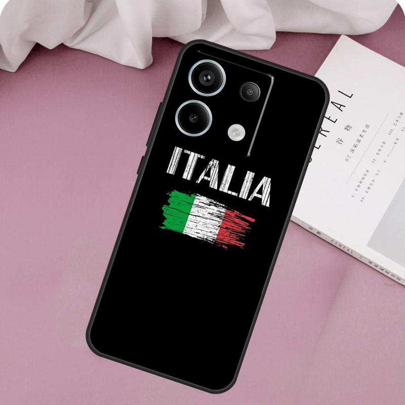 Italy Flag Case For Xiaomi Redmi Note 13 14 12 11 10 9 15 Pro Plus Redmi 15 14C 10C 12C 13C 15C Cover