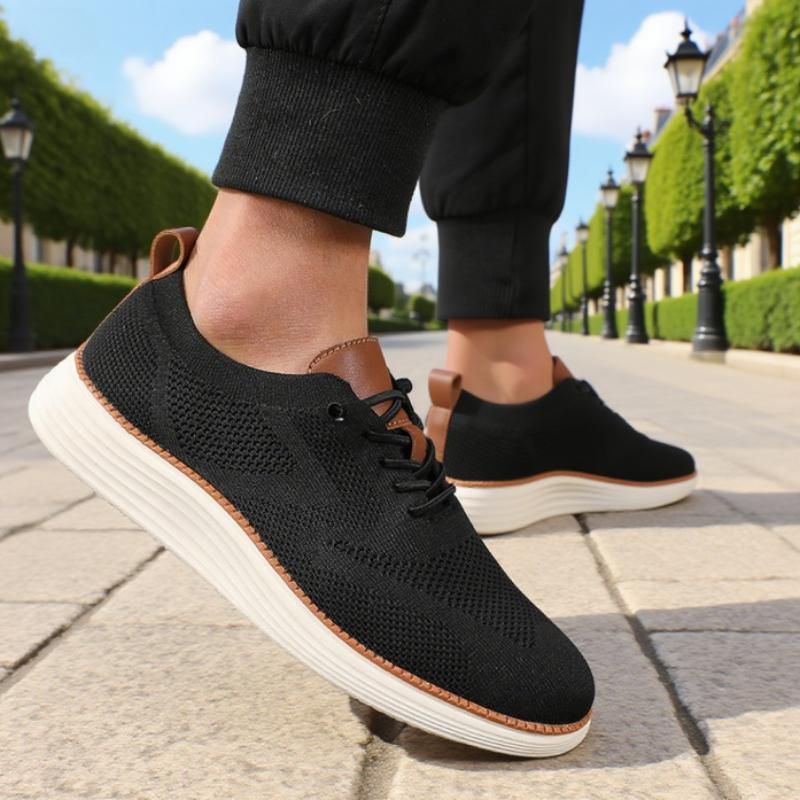Fashionable Avant Men'S Sneakers Comfortable All Day Long Have Excellent Fit Walking Shoes Knitted Mesh Breathable Flat Shoes