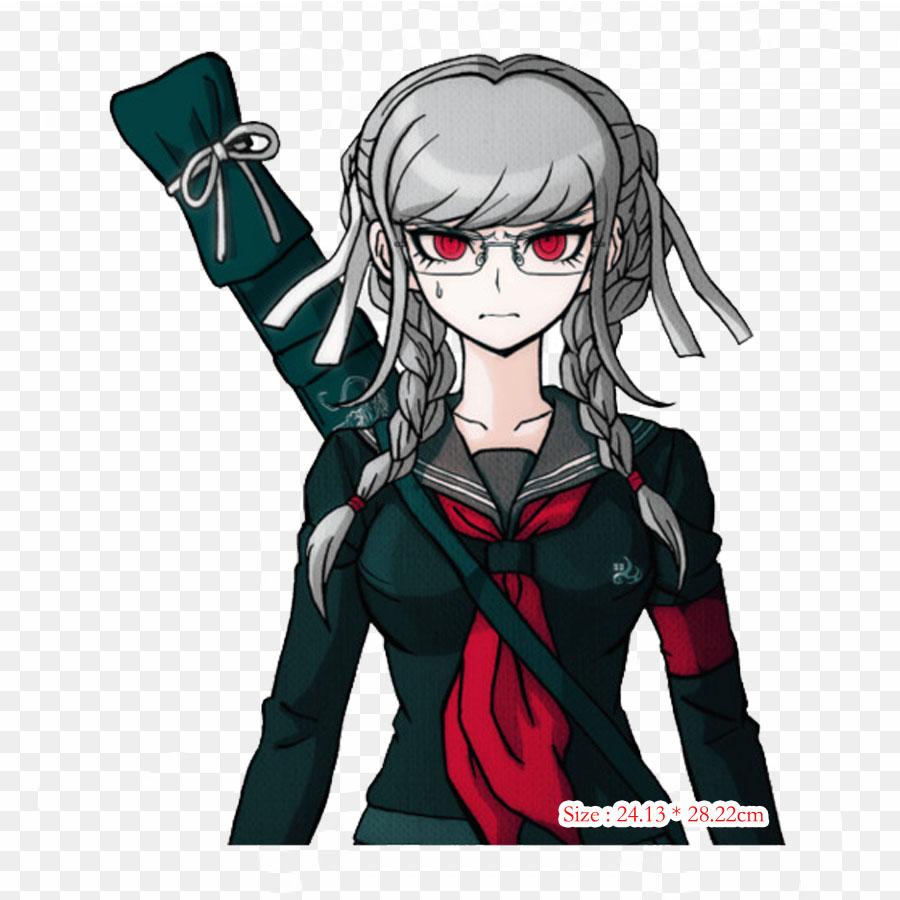 Danganronpa 2 Goodbye Despair Danganronpa V3 Killing Harmony Print Sticker On Clothes DIY Thermal Stickers For T-Shirts Patch Iron On Transfer Patch
