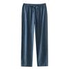 Men's Thin Pajama Pants Soft Pants Cool Drawstring Sleep Pants Loose Cotton Sweatpants with Pockets Breathable Lightweight Casual Pants for Male