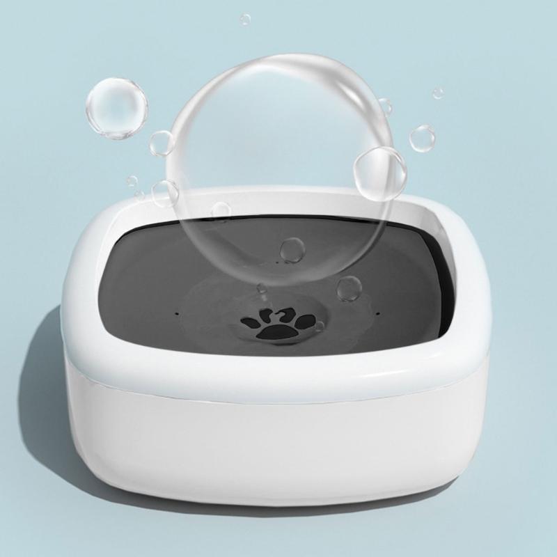 Cat Water Bowl Carried Floating Bowl Anti-overflow Slowing Water Feeder Dispenser Pet Fountain Plastic Dogs Supplies