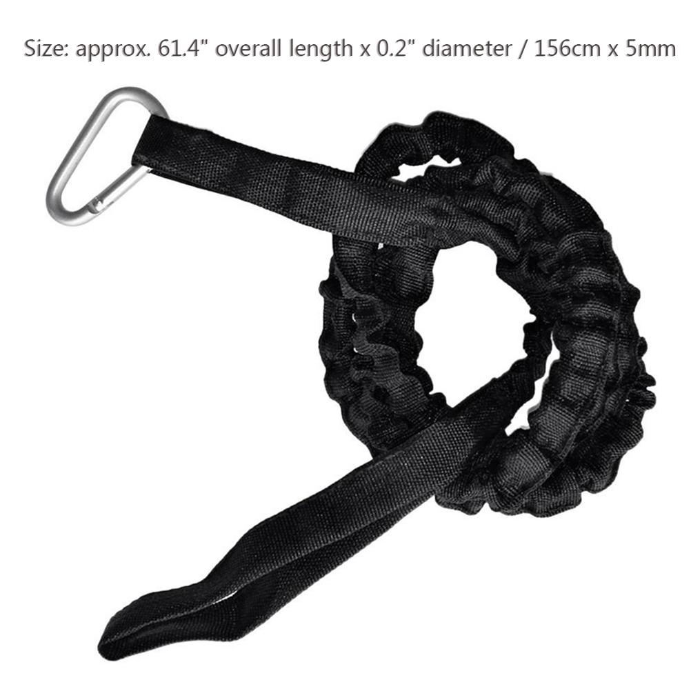 Kayak Canoe Paddle Leash Fishing Rod Leash Safety Rope with Carabiner Rowing Boats Accessories